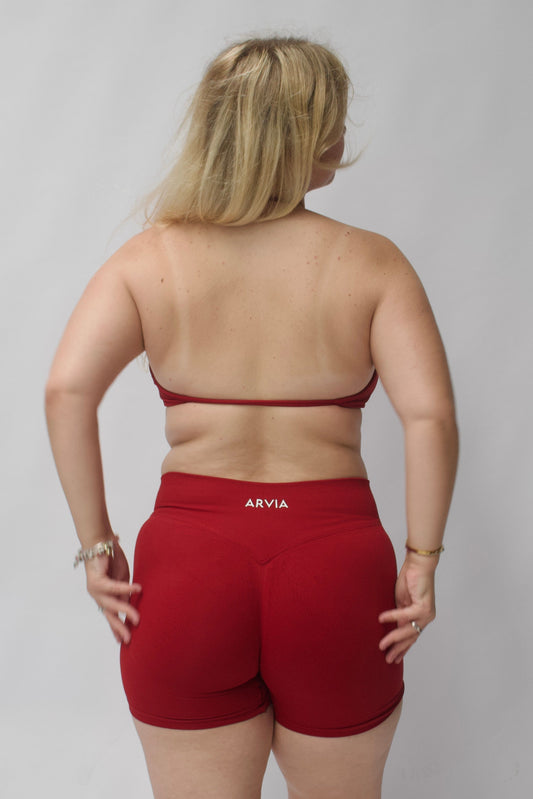 Red Velvet Sculpt Shorts