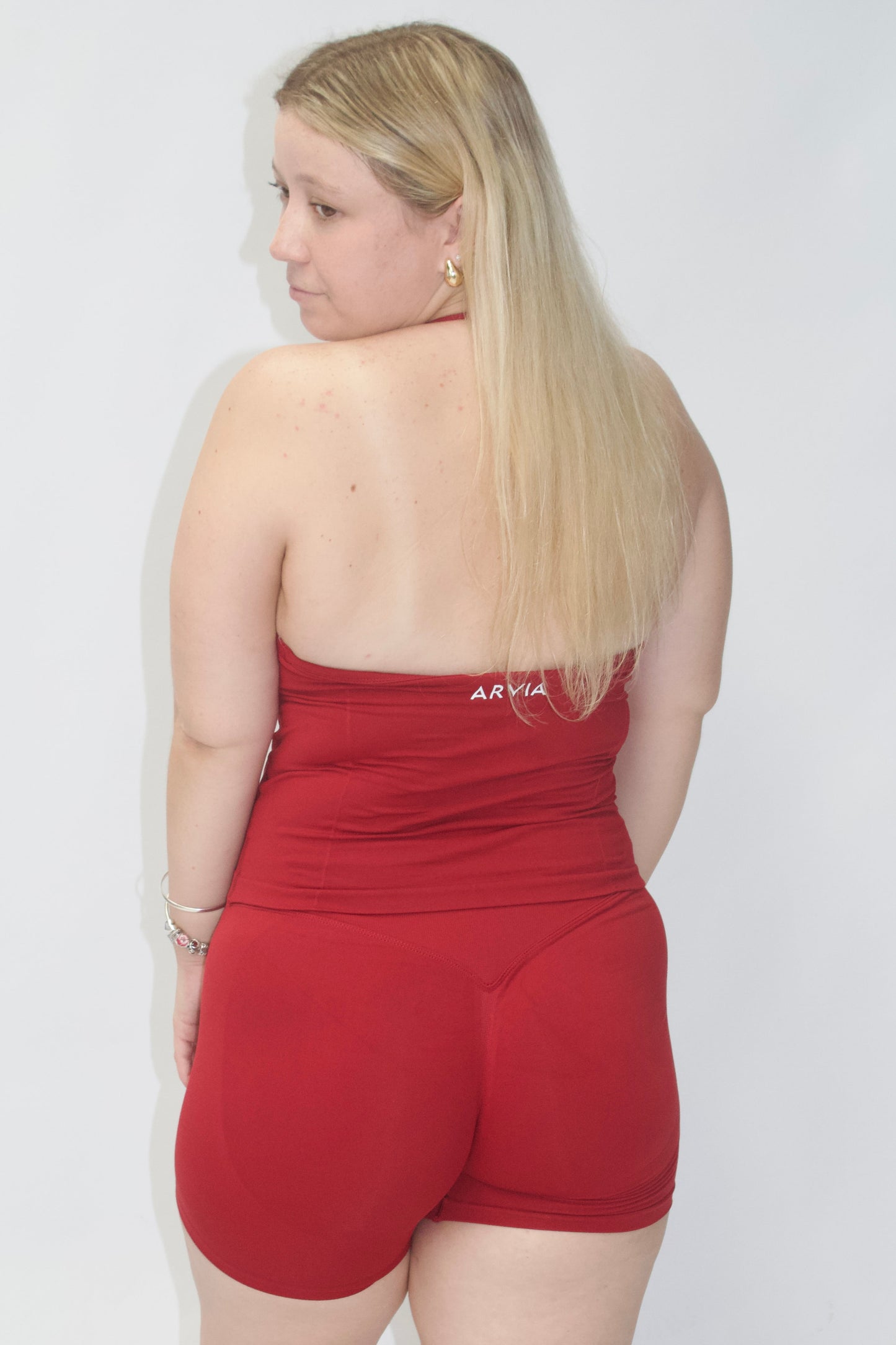 Red Velvet Sculpt Top