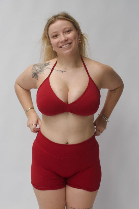 Red Velvet Sculpt Bra