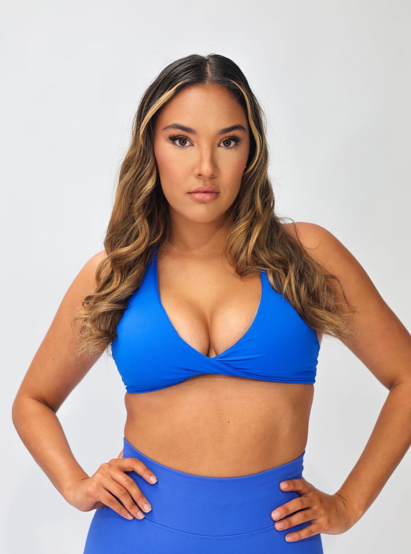 Sapphire Blue Twist Bra