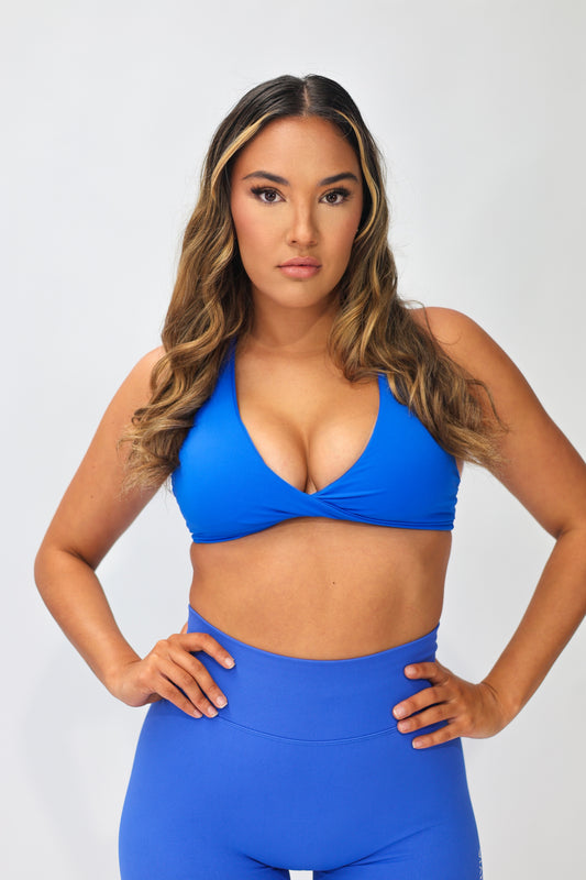 Sapphire Blue Twist Bra